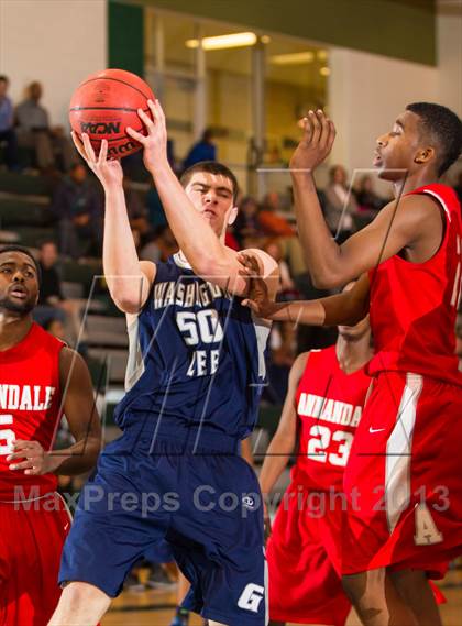 Thumbnail 1 in Washington-Lee vs Annandale (Wakefield Holiday Tournament) photogallery.