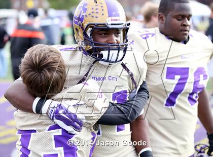 Thumbnail 2 in Union City vs. Coalfield (TSSAA Division I Class 1A BlueCross Bowl)  photogallery.