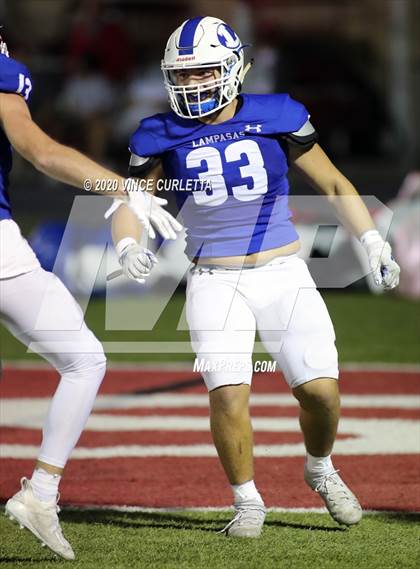 Thumbnail 1 in Lampasas vs Uvalde (UIL 4A Bi-District Playoff) photogallery.