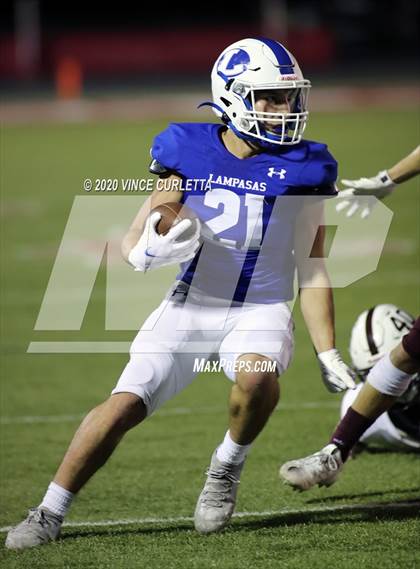 Thumbnail 1 in Lampasas vs Uvalde (UIL 4A Bi-District Playoff) photogallery.
