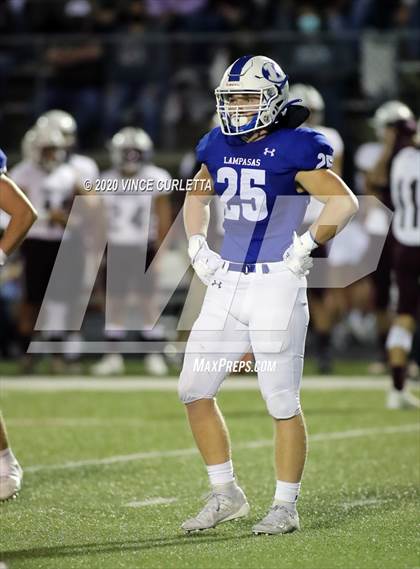Thumbnail 2 in Lampasas vs Uvalde (UIL 4A Bi-District Playoff) photogallery.