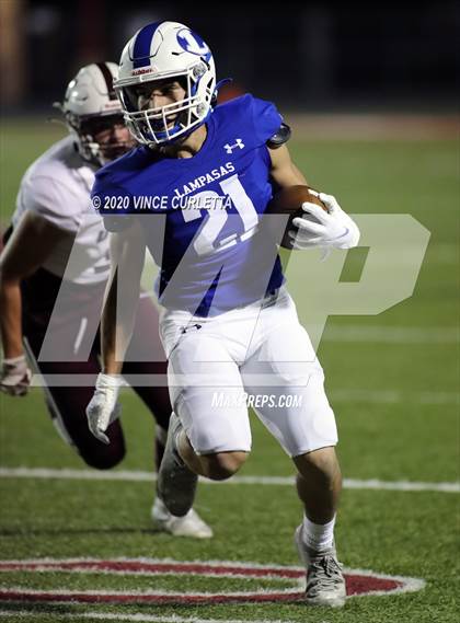 Thumbnail 3 in Lampasas vs Uvalde (UIL 4A Bi-District Playoff) photogallery.