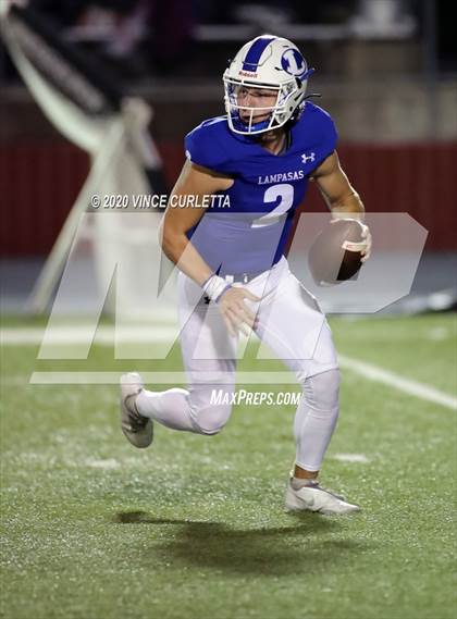 Thumbnail 1 in Lampasas vs Uvalde (UIL 4A Bi-District Playoff) photogallery.