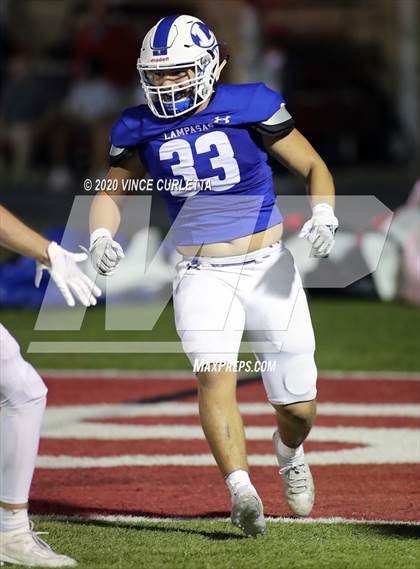 Thumbnail 3 in Lampasas vs Uvalde (UIL 4A Bi-District Playoff) photogallery.