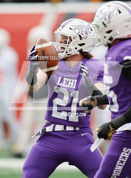 Thumbnail 1 in Lehi vs. Timpview (UHSAA 5A Final) photogallery.