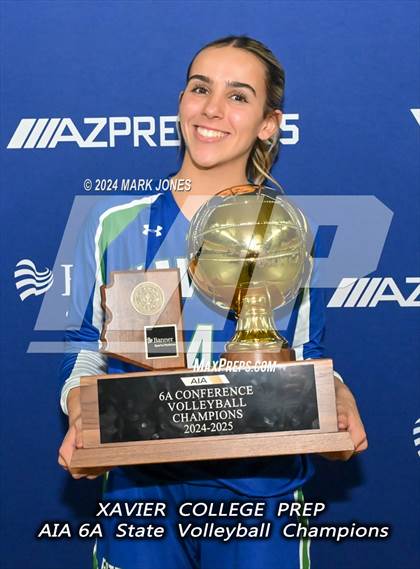 Thumbnail 2 in  Xavier College Prep vs. Corona del Sol (AIA 6A Final - Awards) photogallery.