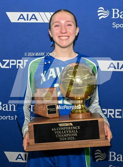 Thumbnail 2 in  Xavier College Prep vs. Corona del Sol (AIA 6A Final - Awards) photogallery.
