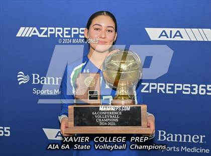 Thumbnail 3 in  Xavier College Prep vs. Corona del Sol (AIA 6A Final - Awards) photogallery.
