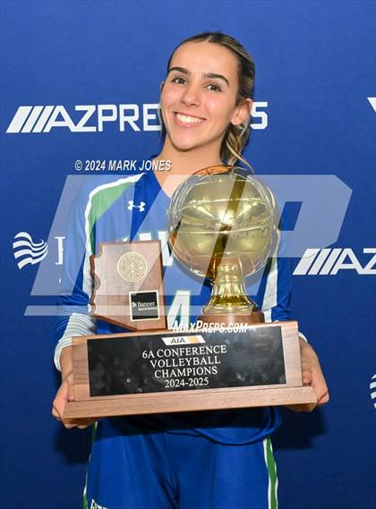 Thumbnail 1 in  Xavier College Prep vs. Corona del Sol (AIA 6A Final - Awards) photogallery.