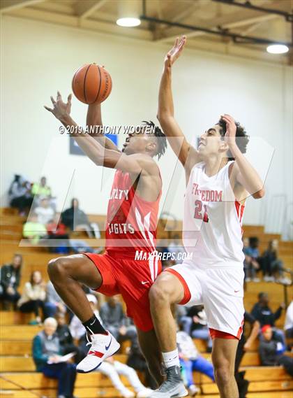 Thumbnail 1 in Freedom Christian Academy vs. Liberty Heights (Hoops and Dreams Showcase) photogallery.