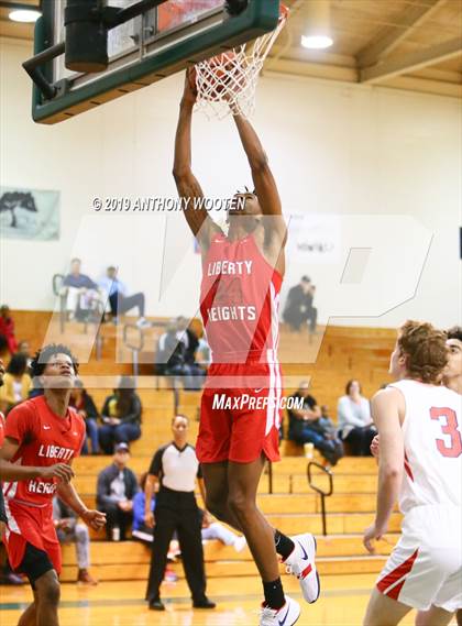 Thumbnail 3 in Freedom Christian Academy vs. Liberty Heights (Hoops and Dreams Showcase) photogallery.