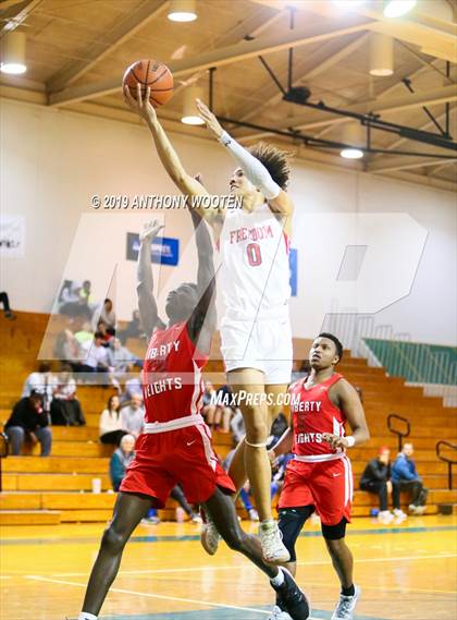 Thumbnail 3 in Freedom Christian Academy vs. Liberty Heights (Hoops and Dreams Showcase) photogallery.