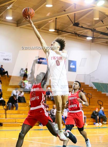 Thumbnail 1 in Freedom Christian Academy vs. Liberty Heights (Hoops and Dreams Showcase) photogallery.