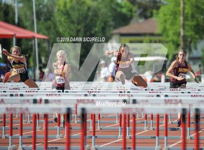 Thumbnail 2 in AIA Track & Field Championships-Fri (Girls Hurdles) photogallery.