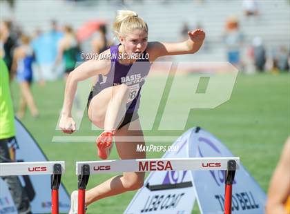 Thumbnail 2 in AIA Track & Field Championships-Fri (Girls Hurdles) photogallery.