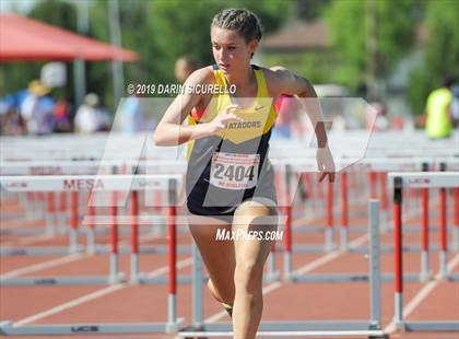 Thumbnail 1 in AIA Track & Field Championships-Fri (Girls Hurdles) photogallery.