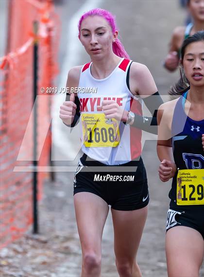 Thumbnail 2 in CIF State Cross Country Championships (Girls D3 Race) photogallery.