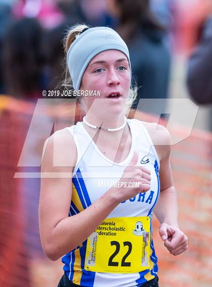 Thumbnail 1 in CIF State Cross Country Championships (Girls D3 Race) photogallery.