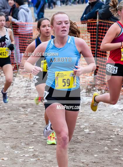 Thumbnail 2 in CIF State Cross Country Championships (Girls D3 Race) photogallery.