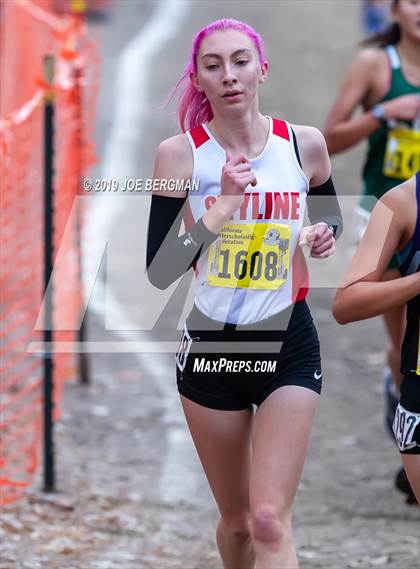 Thumbnail 1 in CIF State Cross Country Championships (Girls D3 Race) photogallery.