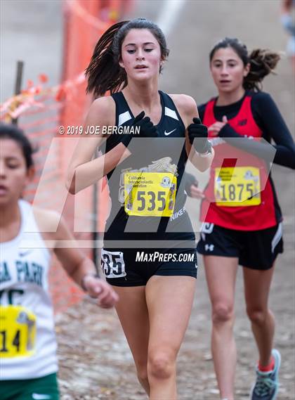 Thumbnail 2 in CIF State Cross Country Championships (Girls D3 Race) photogallery.
