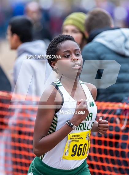 Thumbnail 1 in CIF State Cross Country Championships (Girls D3 Race) photogallery.