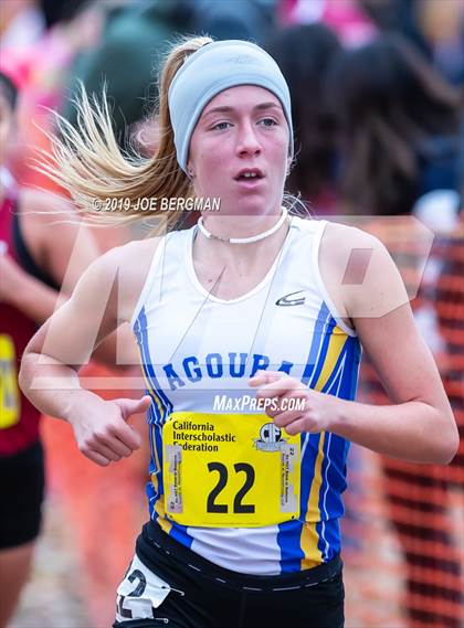 Thumbnail 2 in CIF State Cross Country Championships (Girls D3 Race) photogallery.