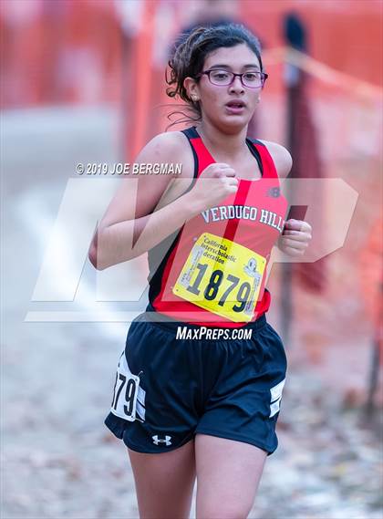 Thumbnail 1 in CIF State Cross Country Championships (Girls D3 Race) photogallery.
