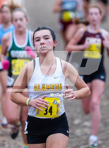 Thumbnail 1 in CIF State Cross Country Championships (Girls D3 Race) photogallery.