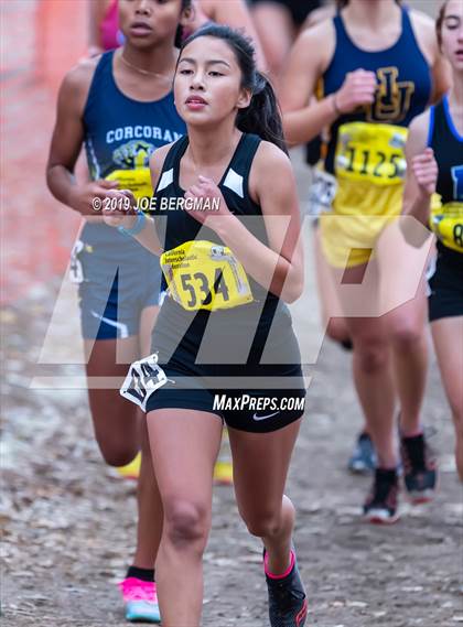 Thumbnail 2 in CIF State Cross Country Championships (Girls D3 Race) photogallery.