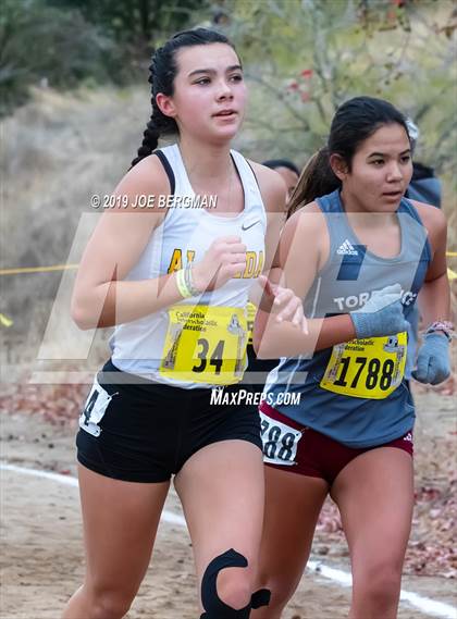 Thumbnail 1 in CIF State Cross Country Championships (Girls D3 Race) photogallery.