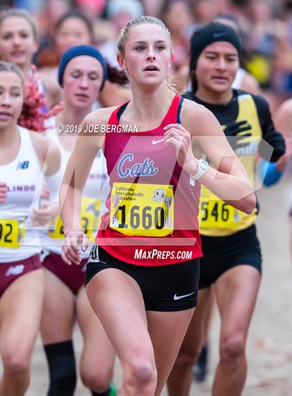 Thumbnail 2 in CIF State Cross Country Championships (Girls D3 Race) photogallery.