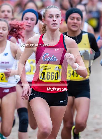 Thumbnail 1 in CIF State Cross Country Championships (Girls D3 Race) photogallery.