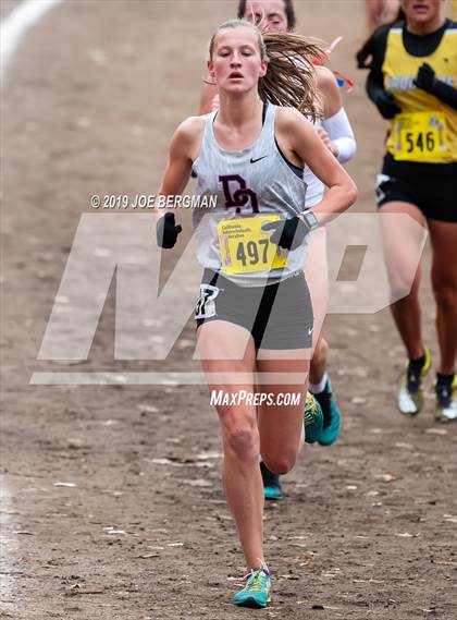 Thumbnail 2 in CIF State Cross Country Championships (Girls D3 Race) photogallery.