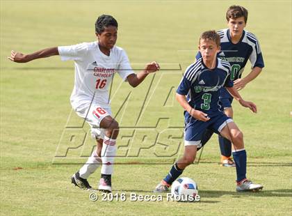 Thumbnail 1 in Charlotte Catholic vs Weddington photogallery.