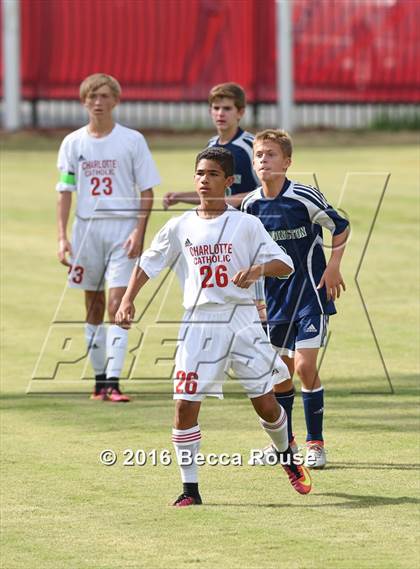Thumbnail 2 in Charlotte Catholic vs Weddington photogallery.