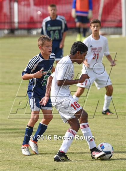 Thumbnail 2 in Charlotte Catholic vs Weddington photogallery.