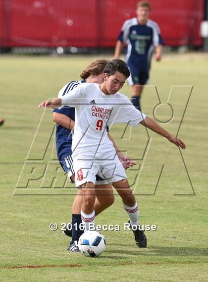 Thumbnail 3 in Charlotte Catholic vs Weddington photogallery.