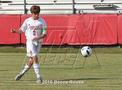 Thumbnail 1 in Charlotte Catholic vs Weddington photogallery.