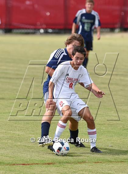 Thumbnail 2 in Charlotte Catholic vs Weddington photogallery.