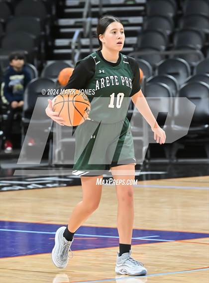 Thumbnail 2 in Arete Prep vs. Benjamin Franklin (Hoopin' It Up At The Arena) photogallery.