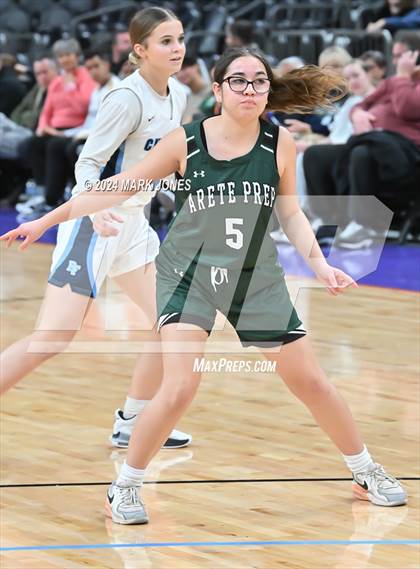 Thumbnail 2 in Arete Prep vs. Benjamin Franklin (Hoopin' It Up At The Arena) photogallery.