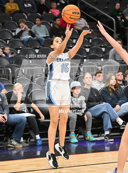 Thumbnail 3 in Arete Prep vs. Benjamin Franklin (Hoopin' It Up At The Arena) photogallery.