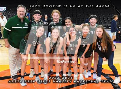 Thumbnail 2 in Arete Prep vs. Benjamin Franklin (Hoopin' It Up At The Arena) photogallery.