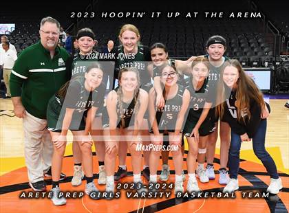 Thumbnail 2 in Arete Prep vs. Benjamin Franklin (Hoopin' It Up At The Arena) photogallery.
