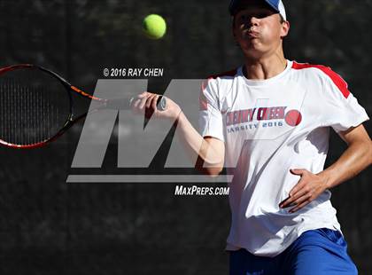 Thumbnail 2 in CHSAA 5A Tennis Championships photogallery.