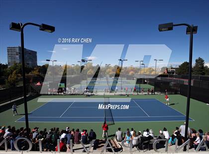 Thumbnail 3 in CHSAA 5A Tennis Championships photogallery.