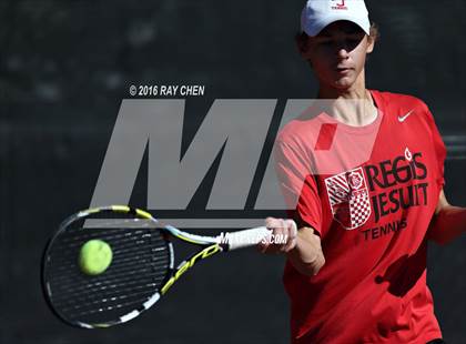Thumbnail 3 in CHSAA 5A Tennis Championships photogallery.