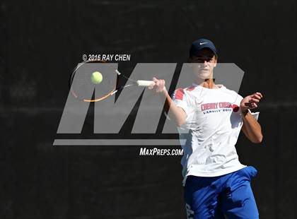 Thumbnail 3 in CHSAA 5A Tennis Championships photogallery.