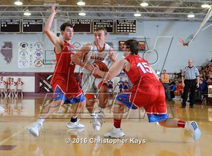 Thumbnail 1 in Woodlawn vs Christopher (Sesser-Valier Holiday Tournament) photogallery.